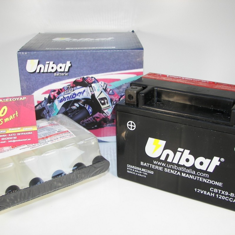 ΜΠΑΤΑΡΙΑ YTX9-BS UNIBAT (CBTX9-BS) ΚΛΕΙΣΤΟΥ