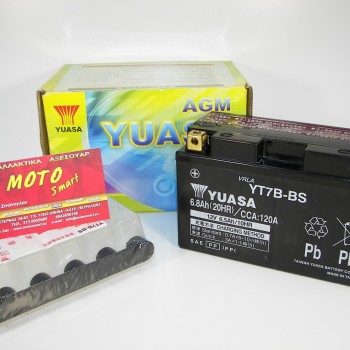 ΜΠΑΤΑΡΙΑ YT7B-BS YUASA ΚΛΕΙΣΤΟΥ